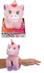PMS knuffelarmband Unicorn meisjes 28 cm pluche roze