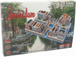 Pro-Lion 3D-puzzel Amsterdam 35,2 cm karton bruin 107 stukjes Pro-Lion 3D-puzzel Amsterdam 35,2 cm karton bruin 107 stukjes