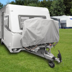 ProPlus bicycle cover XL for 2 bicycles on drawbar light gray