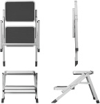 ProPlus step folding 2 steps 59,5 x 49 x 39 cm gray