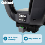 Qibbel Junior 6+ Fahrradsattel hinten mit MIK-HD System Schwarz/Grau
