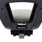 Qibbel Junior 6+ Fahrradsattel hinten mit MIK-HD System Schwarz/Grau