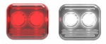 Reelight fietsverlichting AMS Constant staal rood/wit 4 delig