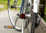 Reelight fietsverlichting AMS Constant staal rood/wit 4 delig