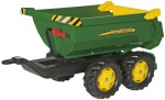 Rolly Toys aanhanger RollyHalfpipe John Deere 89 x 45 cm groen Rolly Toys aanhanger RollyHalfpipe John Deere 89 x 45 cm groen