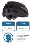 Rucanor Grav Bicycle helmet MTB and E-bike Adjustable Black