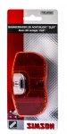 Simson Cliff battery rear light luggage carrier led black