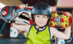 Skids Control Shark Skateboard Junior 71 x 20 cm Red/Blue
