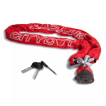 Starry Kettingslot Citycat met nylon hoes 1500 x 12,5 mm rood