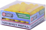 Tack Pro ballen Shot Refill jongens foam geel 100 stuks Tack Pro ballen Shot Refill jongens foam geel 100 stuks