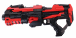 Tack Pro blaster shotgun Pro Attack junior 45 cm zwart/rood 11-delig Tack Pro blaster shotgun Pro Attack junior 45 cm zwart/rood 11-delig