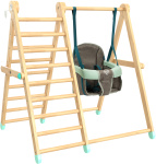 TP Toys Active-Tots Holzklettergerüst mit Schaukel ab 6 Monaten