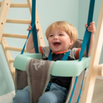 TP Toys Active-Tots Holzklettergerüst mit Schaukel ab 6 Monaten