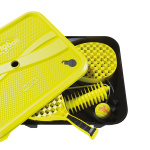 Swingball Pro Tennispaal met All Surface Basis Zwart/Geel