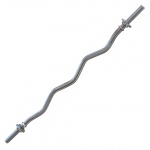 Tunturi curlstang met schroefsluiting 1200 x 30 mm chroom Tunturi curlstang met schroefsluiting 1200 x 30 mm chroom