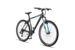 Umit Mirage Oversized MTB 27.5 Inch Unisex 21SP Rim Brakes Black/Turquoise