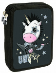 Arditex etui UniRock junior 20 x 14 cm polyester zwart 27-delig Arditex etui UniRock junior 20 x 14 cm polyester zwart 27-delig
