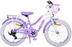 Volare Lovely 20 Inch 27,5 cm Meisjes 7V V-Brakes Paars/Wit