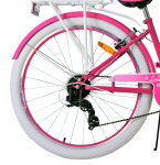 Volare Lovely 26 Inch Meisjes 7V V-Brakes Roze/Wit
