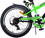 Volare Sportivo 20 Zoll Jungen 7G Felgenbremse Grün/Schwarz