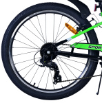 Volare Sportivo 24 Zoll Jungen 7G Felgenbremse Grün/Schwarz